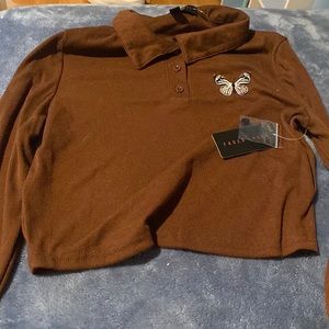 Extra Large, Brown Long-sleeved